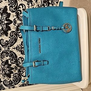 Teal Michael Kors bag